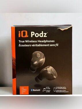 2/$45 NEW iQ Podz 05 True Wireless Headphones Bluetooth Smart Phone Compatible